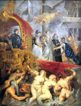 The Disembarkation at Marseilles 1625 by Peter Paul Rubens
