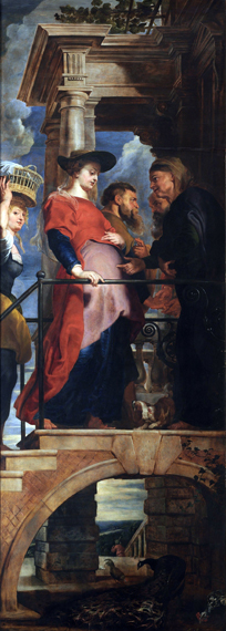 Descent from the Cross - Triptych - Left Panel by Peter Paul Rubens