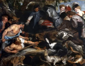 Boar Hunt by Peter Paul Rubens