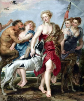 Diana with Her Nymphs, Departing For the Hunt 1615 by Peter Paul Rubens