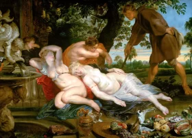 Cimone and Efigenia 1617 by Peter Paul Rubens