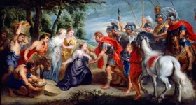 David Meeting Abigail by Peter Paul Rubens