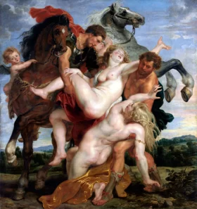 The Rape of the Daughters of Leucippus 1618 by Peter Paul Rubens
