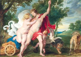 Venus attempting to Keep Adonis from the Hunt by Peter Paul Rubens