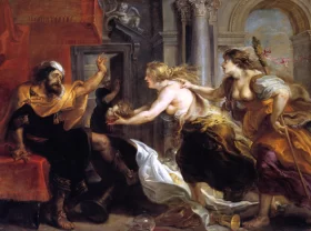 Tereus Confronted with the Head of his son Itylus by Peter Paul Rubens