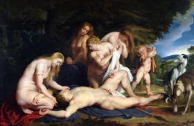 The death of Adonis 1614 by Peter Paul Rubens