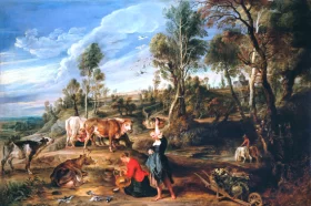 The Farm at Laken by Peter Paul Rubens