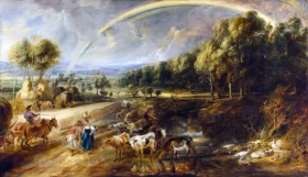 The Rainbow Landscape 1636 by Peter Paul Rubens