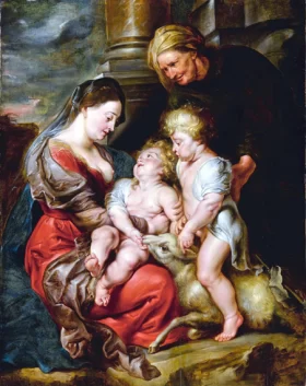 The Virgin and Christ Child, with Saints Elizabeth and John the Baptist by Peter Paul Rubens