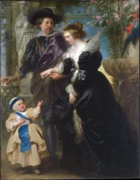 Rubens, his wife Helena Fourment, and their son Frans 1635 by Peter Paul Rubens