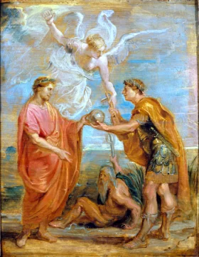 Constantius Appoints Constantine As his Successor 1622 by Peter Paul Rubens