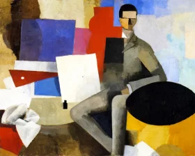 Seated Man by Roger Fresnaye