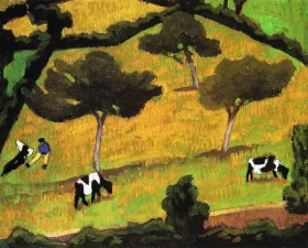 Cows in a Meadow by Roger Fresnaye