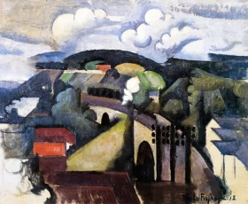 The Meulan Viaduct by Roger Fresnaye