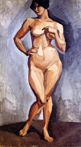 Standing Nude Facing Forward by Roger Fresnaye