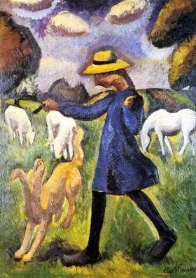 The Child Shepherdess Marie Ressort by Roger Fresnaye