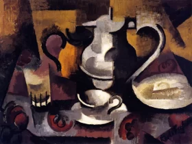 Still Life with Three Handles by Roger Fresnaye