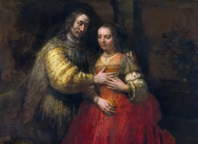 The Jewish bride by Rembrandt