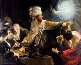 Feast of Belshazzar by Rembrandt