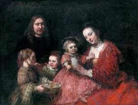 Portrait of a family by Rembrandt