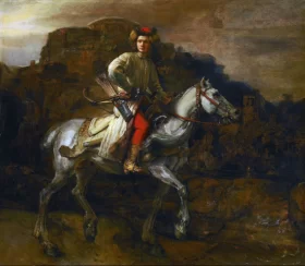 The Polish Rider 1655 by Rembrandt