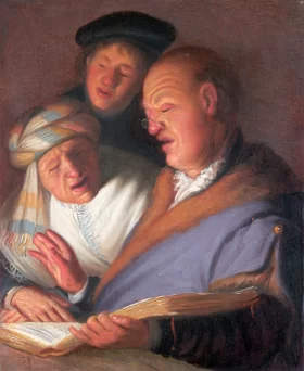The Senses of A Few Singers by Rembrandt