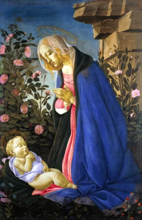 Madonna in front of a sleeping Christ 1485 by Sandro Botticelli
