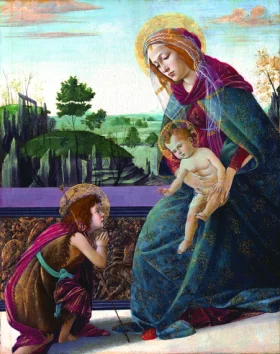 The Madonna and Child with the Young Saint John the Baptist by Sandro Botticelli