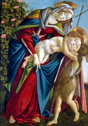 Madonna and Child and the Young St John the Baptist by Sandro Botticelli