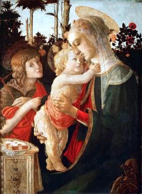 Virgin and Child with Young St John the Baptist by Sandro Botticelli