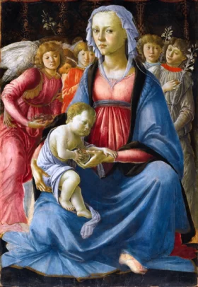 Madonna and Child with Five Angels by Sandro Botticelli