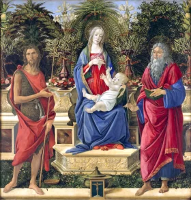 Madonna with Saints by Sandro Botticelli