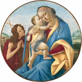 Virgin and Child with the Young Saint John the Baptist 1490 by Sandro Botticelli