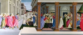 Baptism of St Zenobius and His Appointment as Bishop by Sandro Botticelli