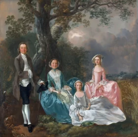 The Gravenor Family 1754 by Thomas Gainsborough