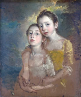 The Painter's Daughters with a Cat by Thomas Gainsborough
