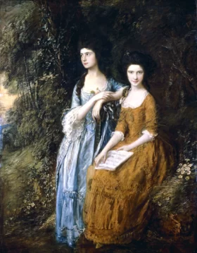 Elizabeth and Mary Linley 1772 by Thomas Gainsborough