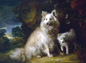 Pomeranian Bitch and Puppy 1777 by Thomas Gainsborough