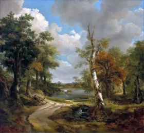 Drinkstone Park (The Woods of Cornard) 1747 by Thomas Gainsborough