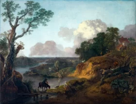 View in Suffolk 1755 by Thomas Gainsborough