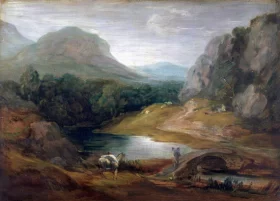 Rocky landscape with a bridge 1782 by Thomas Gainsborough