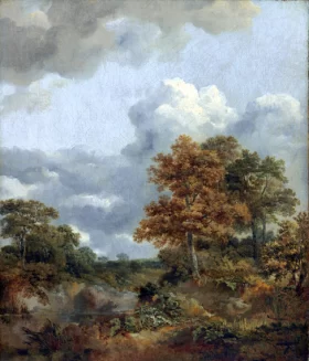 Landscape with a pool by Thomas Gainsborough
