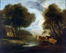 Landscape with Cows by Thomas Gainsborough