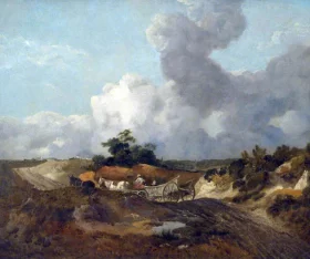 Open Landscape with Country Wagon on an Undulating Track by Thomas Gainsborough