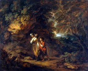 Rocky landscape with Hagar and Ishmael 1788 by Thomas Gainsborough