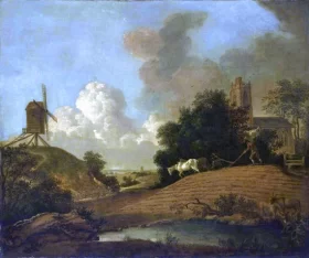 Landscape with a Windmill by Thomas Gainsborough