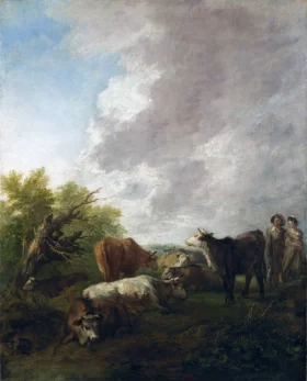 Landscape with Cattle 1767 by Thomas Gainsborough