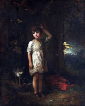 A Boy with a Cat-Morning 1787 by Thomas Gainsborough