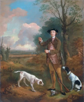 Major John Dade of Tannington, Suffolk 1755 by Thomas Gainsborough