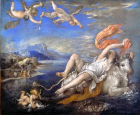 Rape of Europa by Titian Vecellio